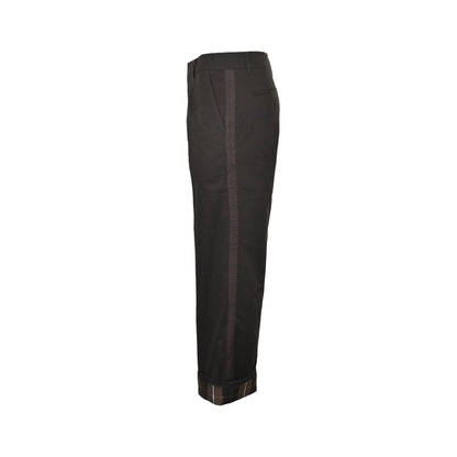 Louis Vuitton 25Fw presbyopic logo web plaid casual trousers