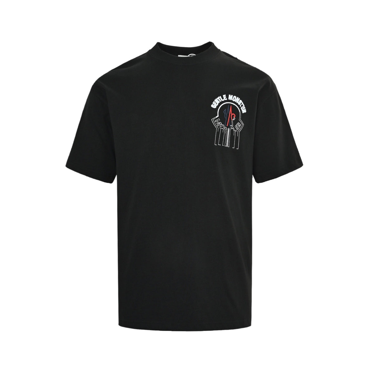 Moncler/Mask 26ss GM joint embroidered logo short sleeves