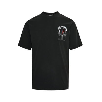 Moncler/Mask 26ss GM joint embroidered logo short sleeves