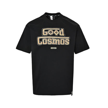 GOODBRAND 26ss colorful cosmic gemstone letter embroidered short sleeves