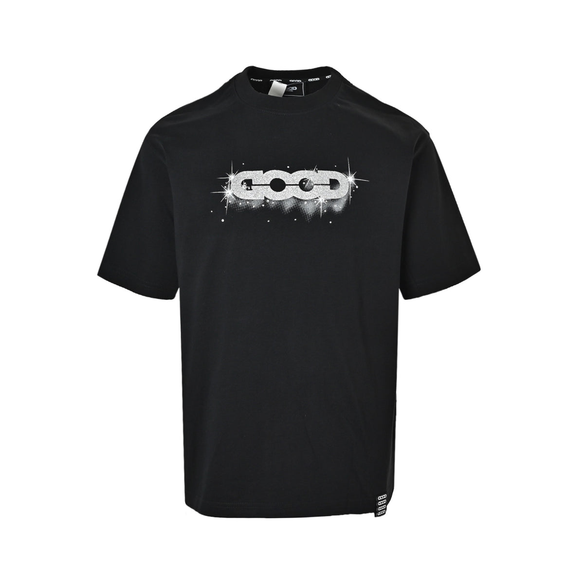 GOODBRAND 26ss Nebula printed silver hot diamond logo short sleeves
