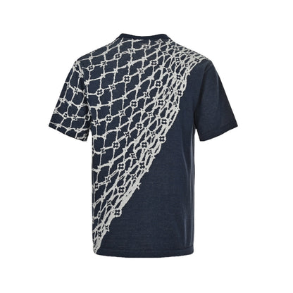 Louis Vuitton 24ss fishnet jacquard knitted short sleeves