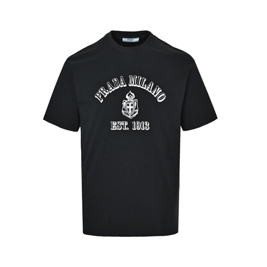 Prada 26ss letter logo printed short sleeves