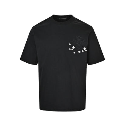 Chrome Hearts Cross Tassel Patch Embroidered Short Sleeves