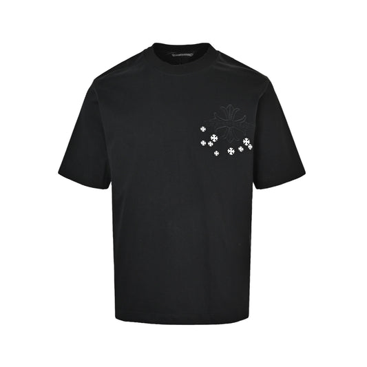 Chrome Hearts Cross Tassel Patch Embroidered Short Sleeves