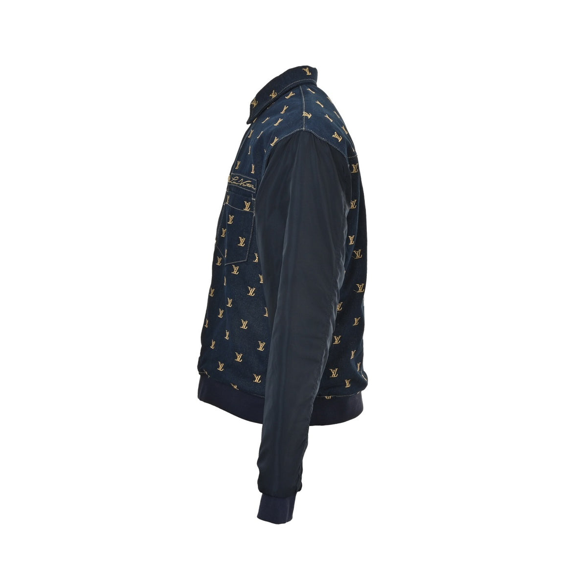 Louis Vuitton fully embroidered denim cotton jacket