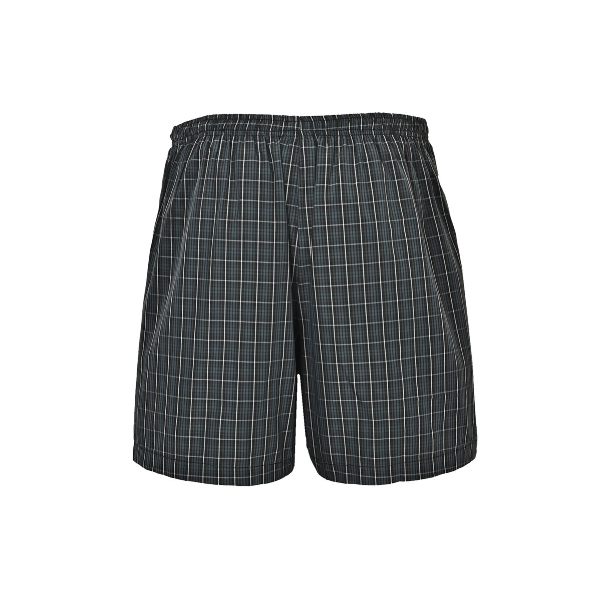 Balenciaga/Balanciaga wheat ear embroidered plaid beach shorts