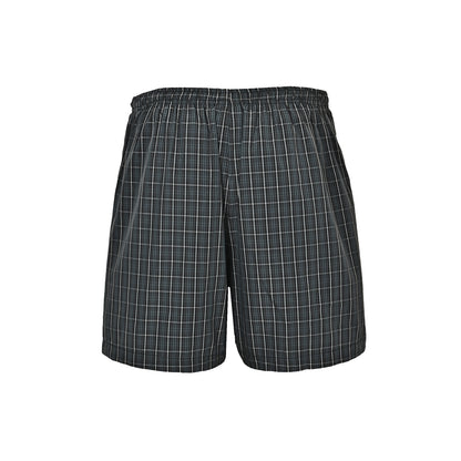 Balenciaga/Balanciaga wheat ear embroidered plaid beach shorts