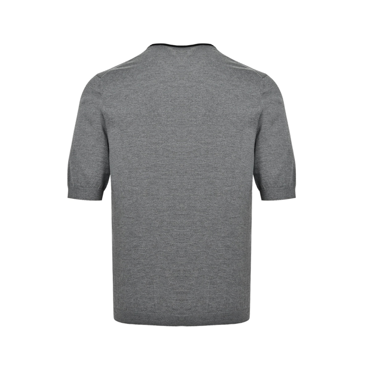 Loewe/Luo Yiwei collar letter jacquard knitted short sleeves