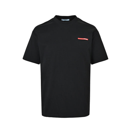 Prada red silicone trim short sleeves