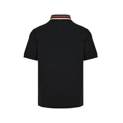 Gucci 22ss collar red and green webbing Polo short sleeves