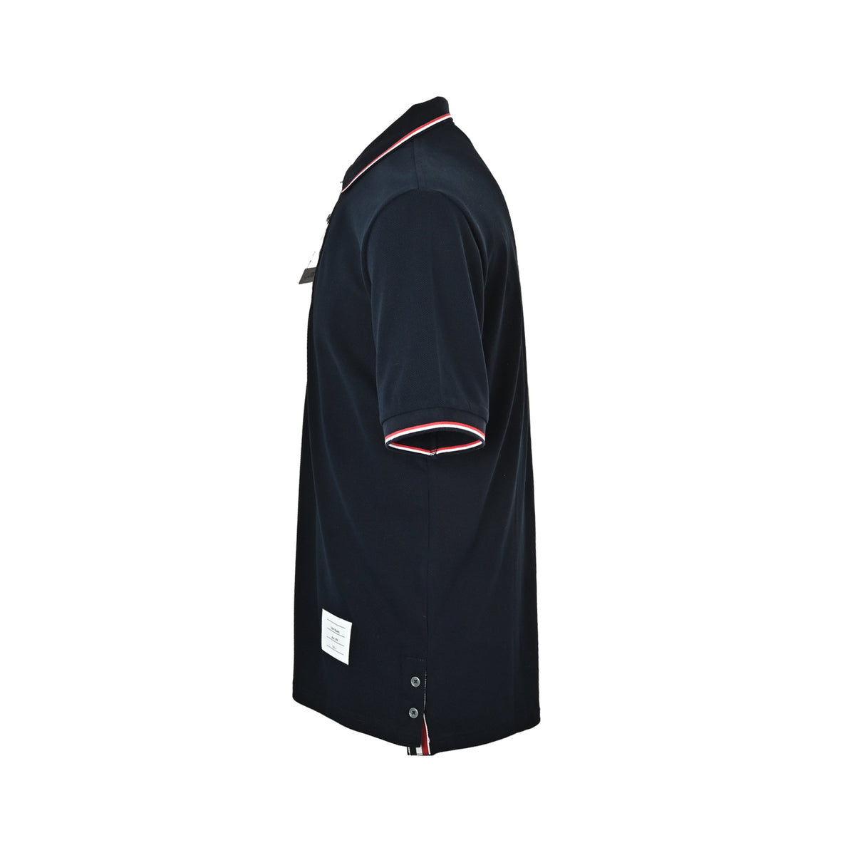 Thom Browne/Thom Brown three-color stripe Polo short sleeves