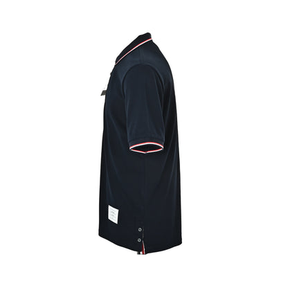 Thom Browne/Thom Brown three-color stripe Polo short sleeves