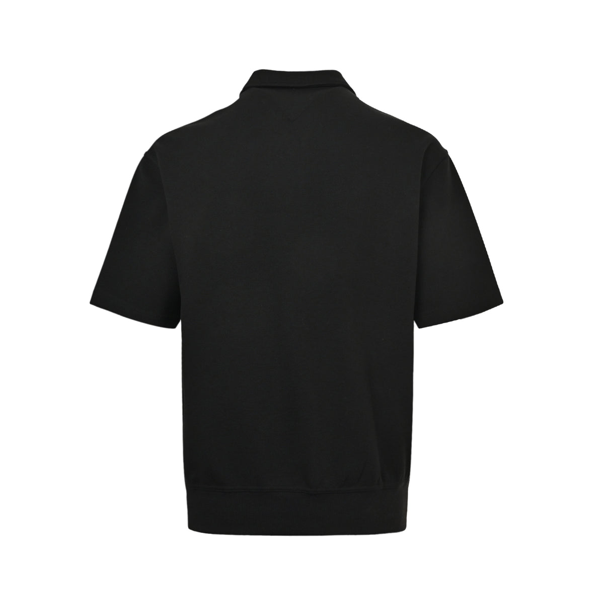 BOTTEGA VENETA/BV woven leather half-zip Polo short sleeves