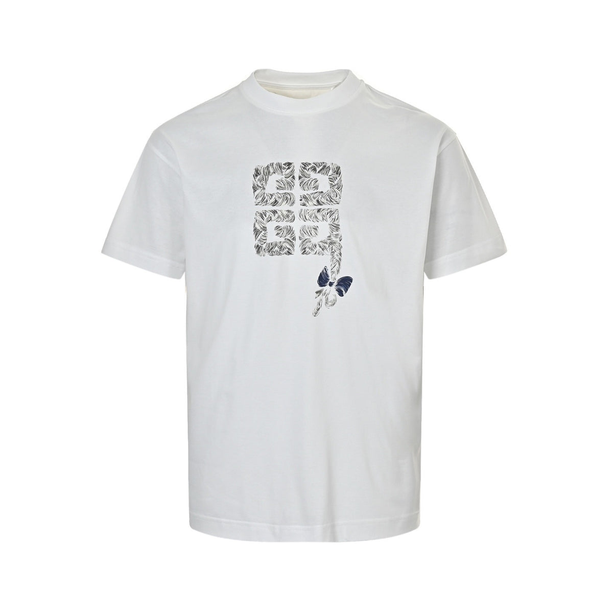 GIVENCHY 25ss braid printed short sleeves