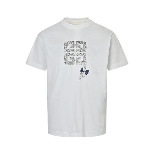 GIVENCHY 25ss braid printed short sleeves