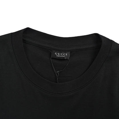Gucci badge embroidered short sleeves