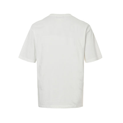 Gucci & Balenciaga letter print flocked short sleeves