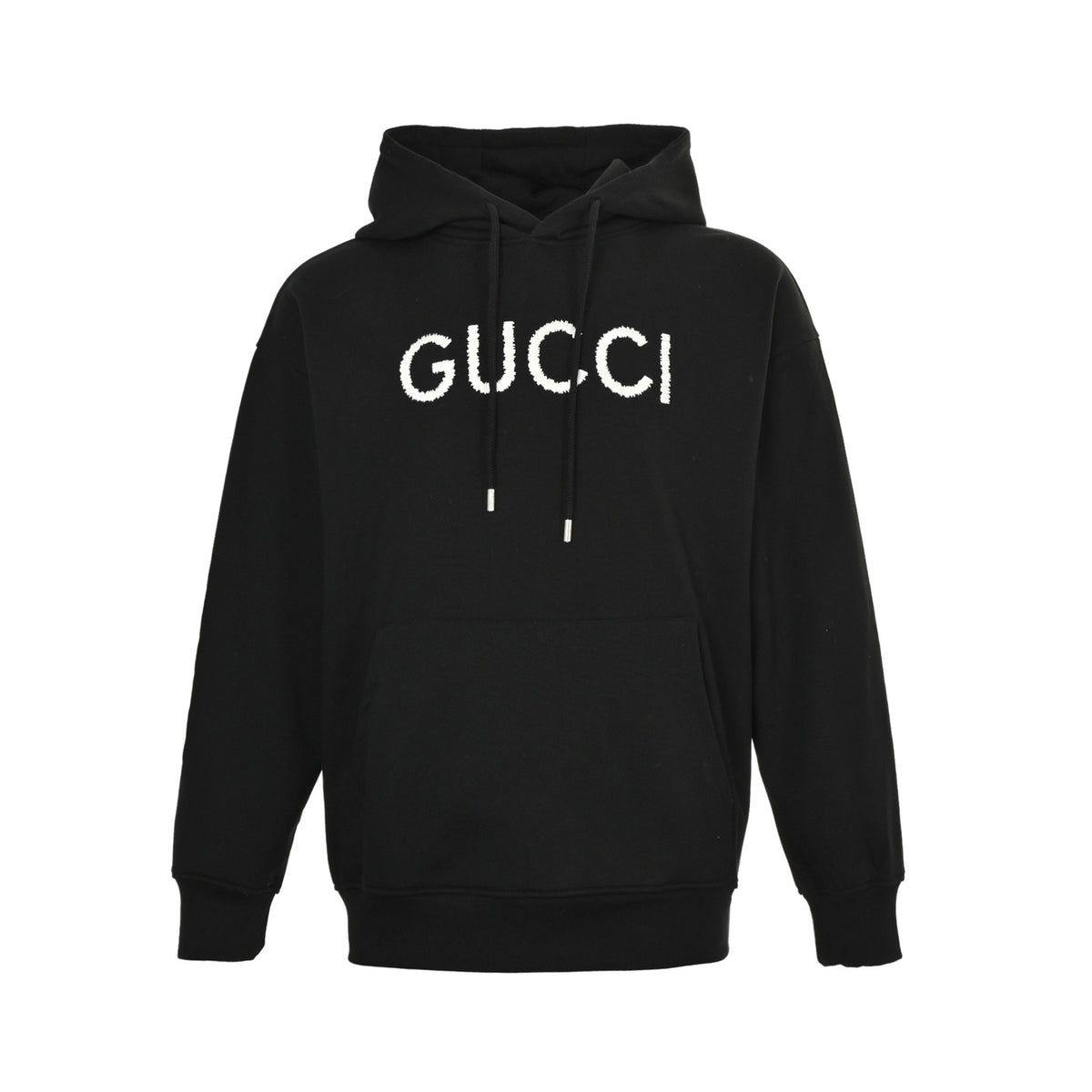 Gucci 25Fw letter embroidered hooded sweatshirt