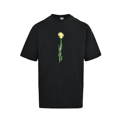 Loewe/Luo Yiwei tulip flower print short sleeves