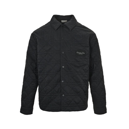 Dior 25Fw pocket badge diamond quilted cotton jacket
