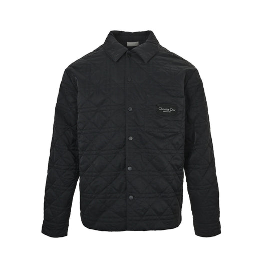 Dior 25Fw pocket badge diamond quilted cotton jacket