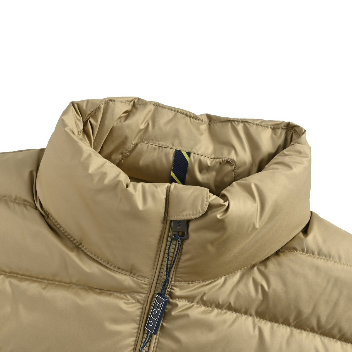 Ralph Lauren embroidered logo rib down jacket
