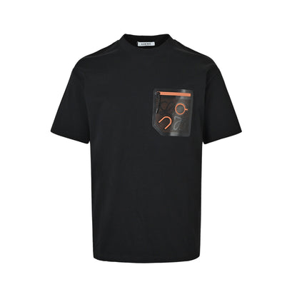 Loewe/Luo Yiwei Angpa embossed pocket logo short sleeves
