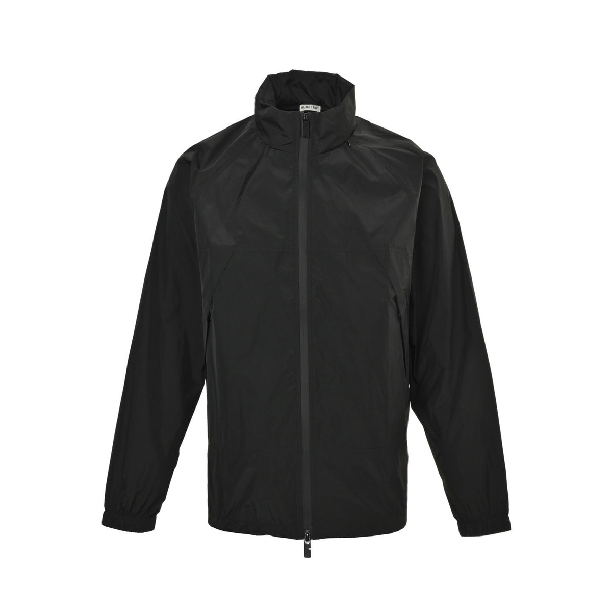 Burberry 25Fw solid color hidden hood jacket with horse embroidery on the back