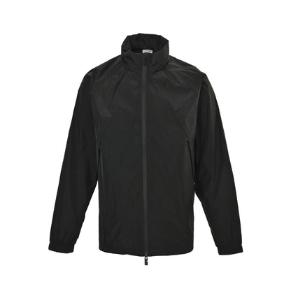 Burberry 25Fw solid color hidden hood jacket with horse embroidery on the back