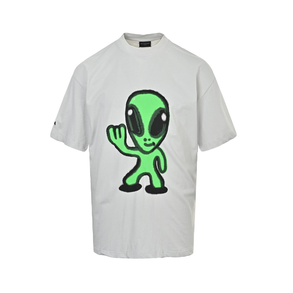 Balenciaga Dissolving Smiley Alien Short Sleeves