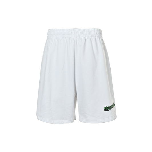 Balenciaga 26ss scrambled letter tape shorts