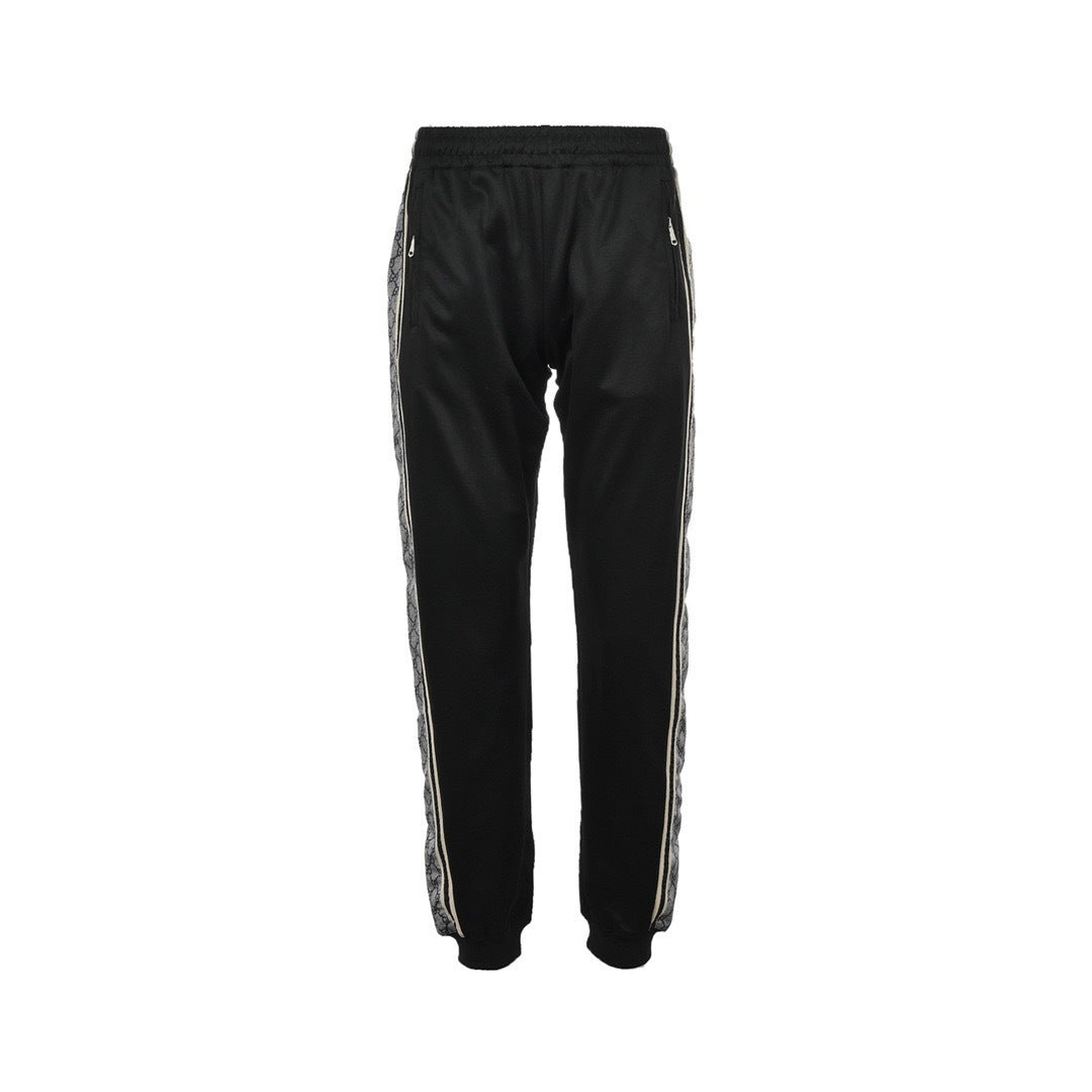 Gucci classic snake print webbing suit trousers