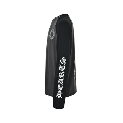 Chrome Hearts Horseshoe Splicing Long Sleeve T-Shirt