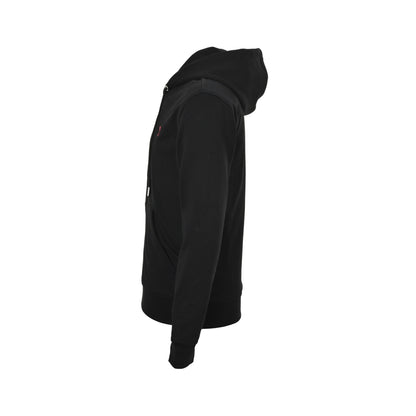 Ami Paris small heart embroidered zipper hooded jacket