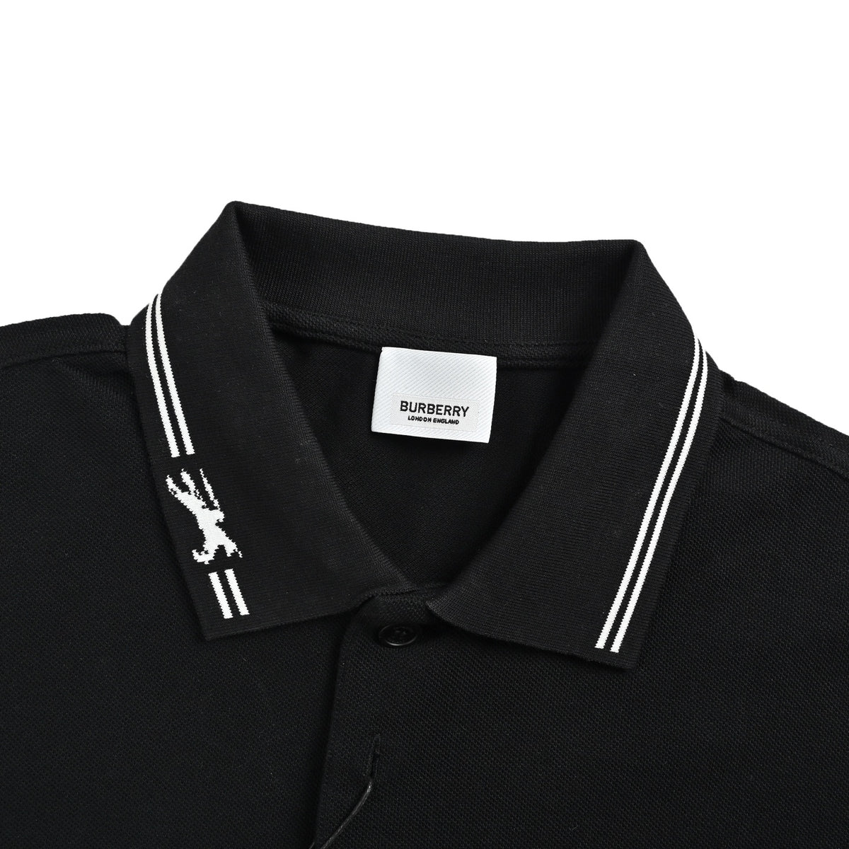 Burberry classic neckline war horse embroidered Polo short sleeves