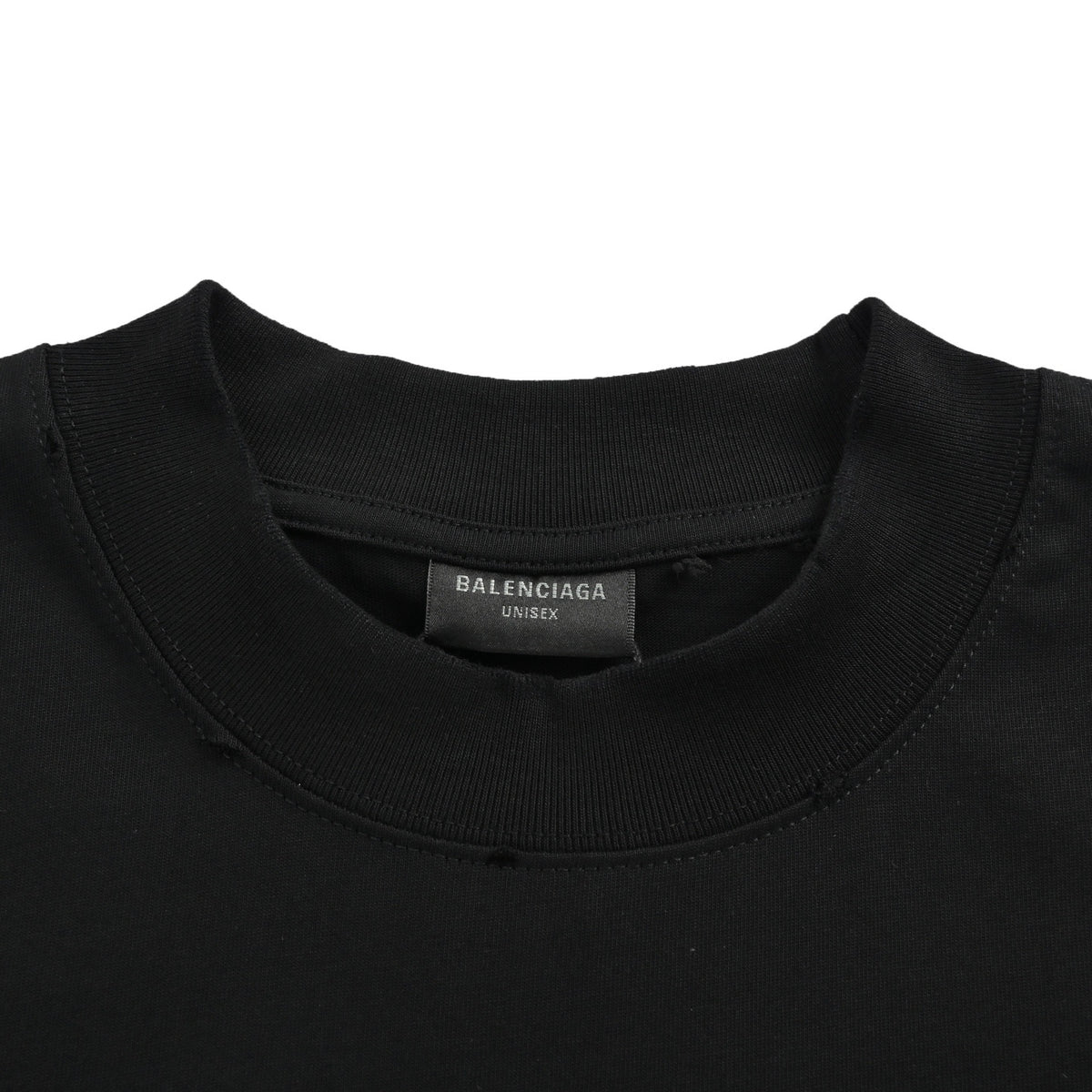 Balenciaga 26ss perm letter logo short sleeves