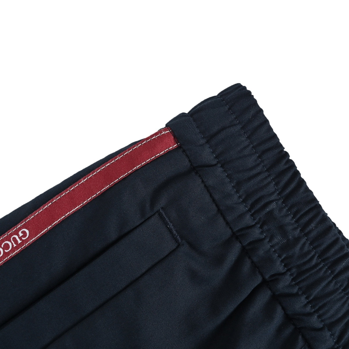 Gucci side red stripe web trim sports trousers