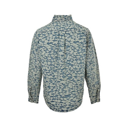 Louis Vuitton Nigo joint style burnt flower work denim jacket