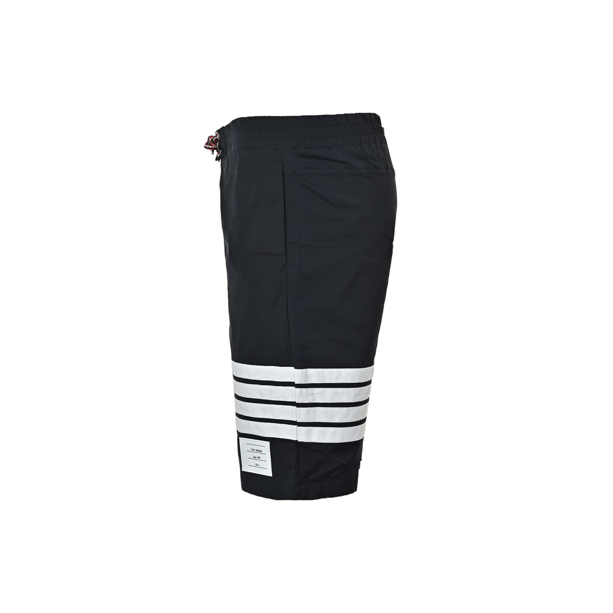 ThomBrowne/Thom Brown nylon four-bar colorful drawstring shorts