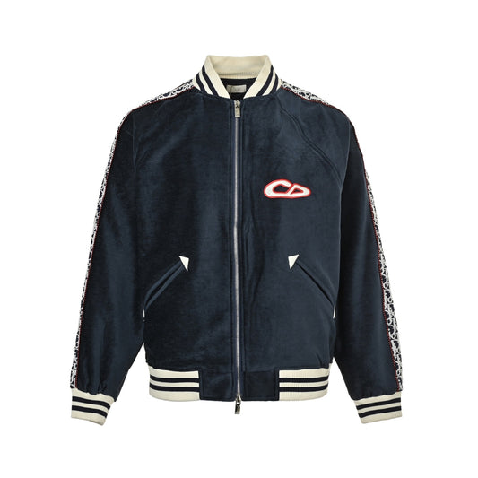 Dior KAWS joint Year of the Snake limited edition webbing embroidered baseball jacket