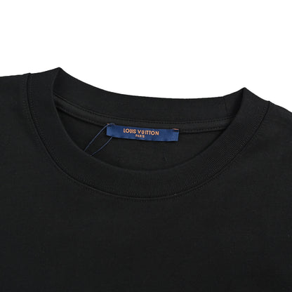 Louis Vuitton back four-leaf clover signature foam printed short sleeves