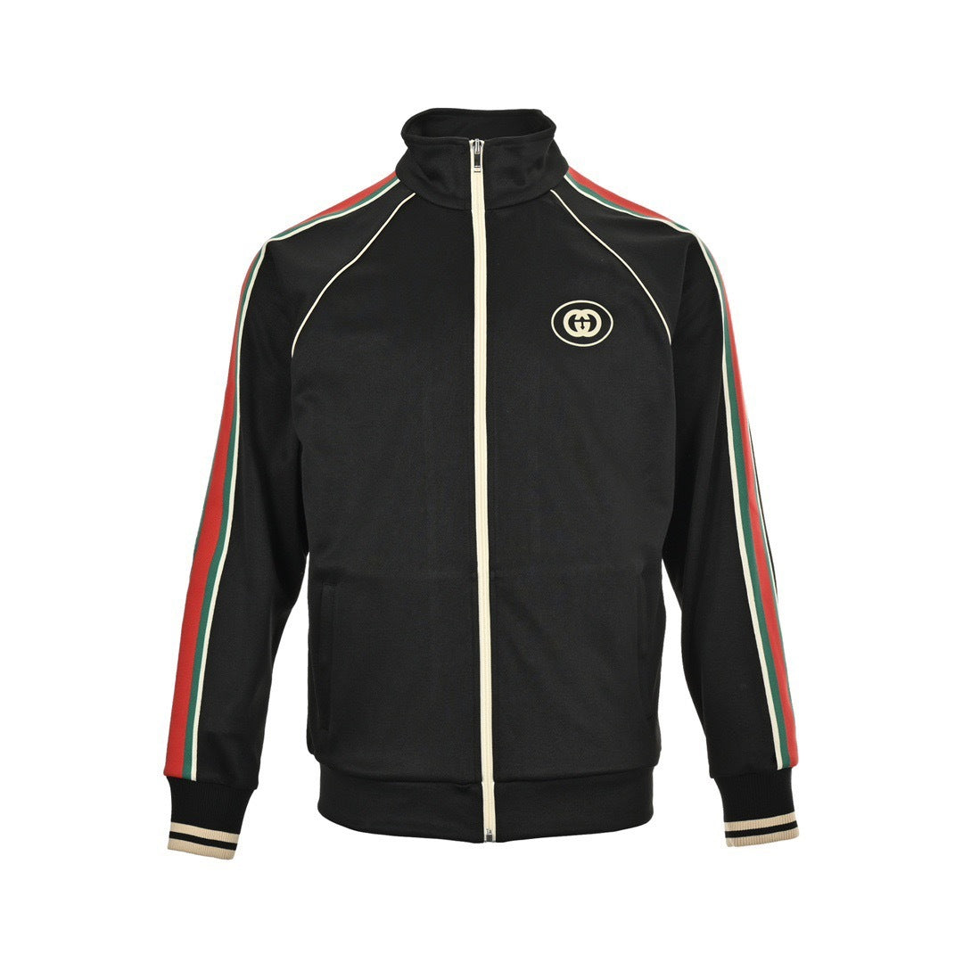 Gucci classic red and green webbing suit jacket