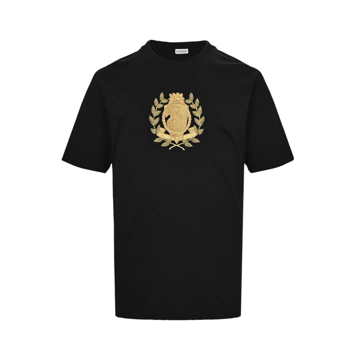 Burberry oak leaf shield logo embroidered short sleeves