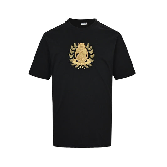 Burberry oak leaf shield logo embroidered short sleeves