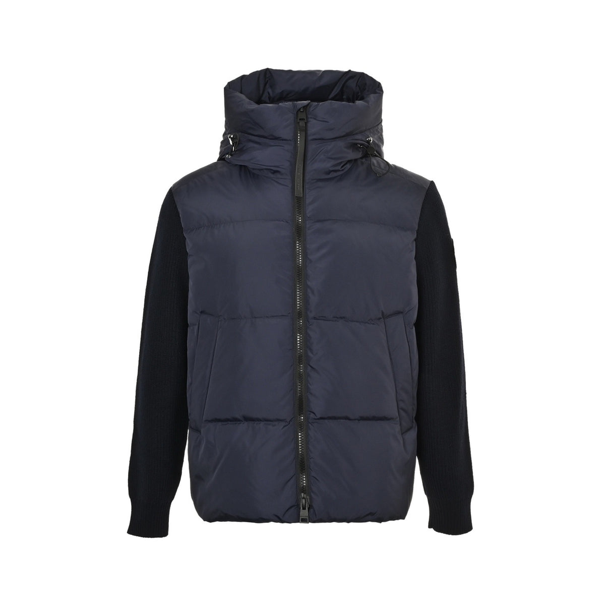 Canada Goose 25Fw armband knitted patchwork hooded down jacket