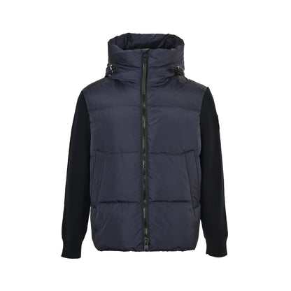 Canada Goose 25Fw armband knitted patchwork hooded down jacket