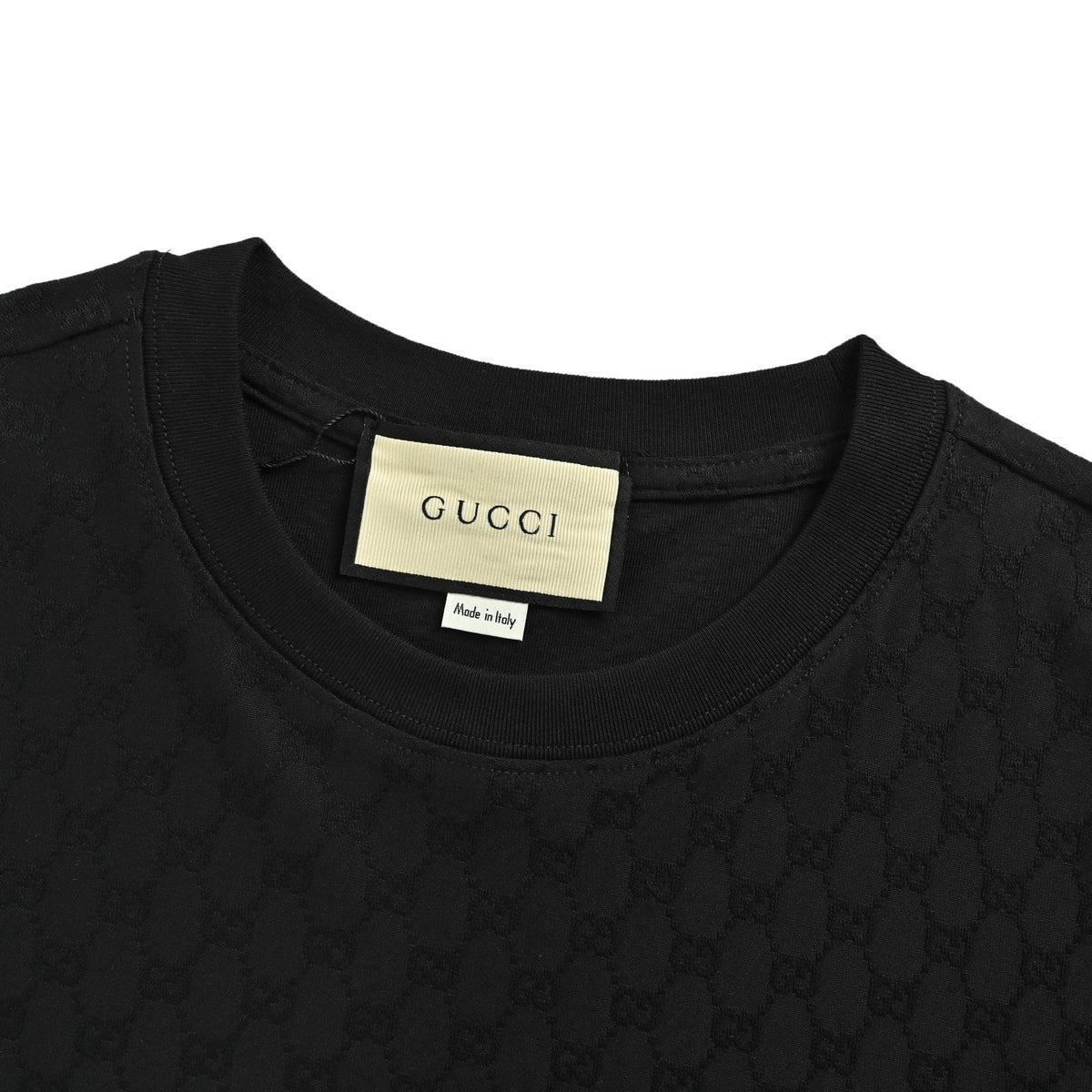 Gucci 26ss all over printed dark pattern old flower jacquard short sleeves