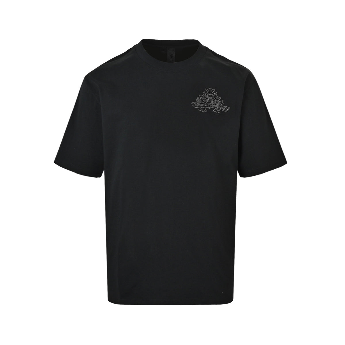 Chrome Hearts/Chrome Heart 26ss Heavy Industry Hollow Embroidered Short Sleeves