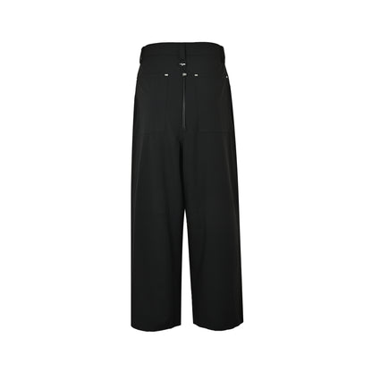 TEAM WANG square button casual trousers